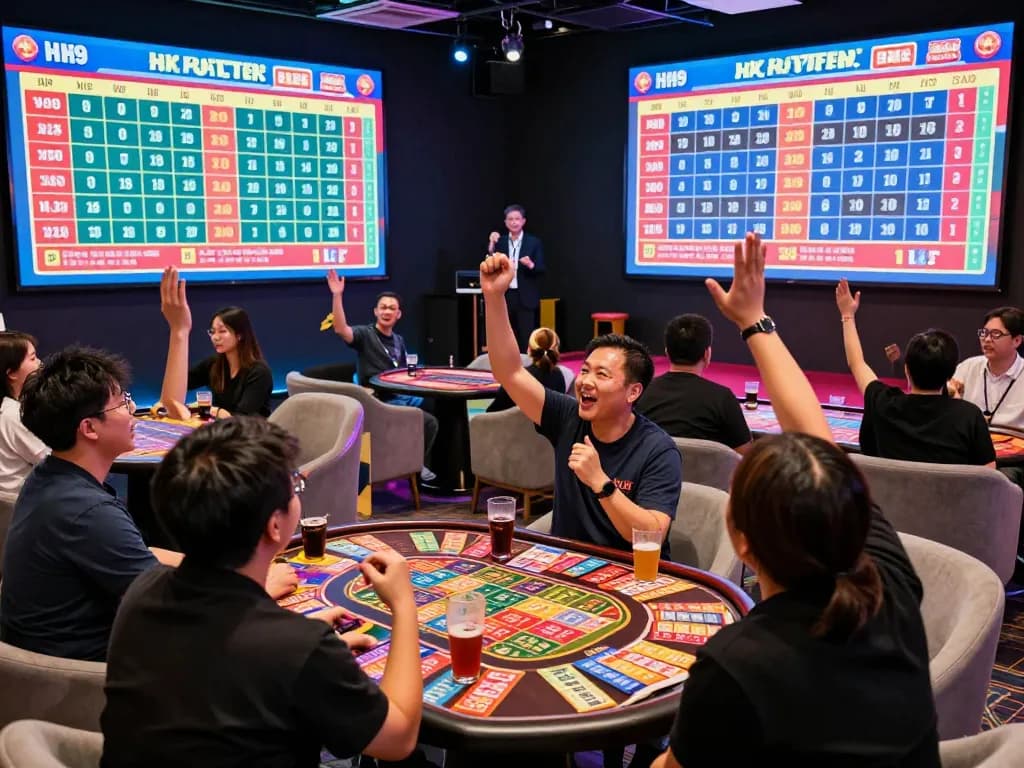 Pemain bersorak selama undian lotere HK secara langsung, menangkap semangat dan energi dari perjudian online.
